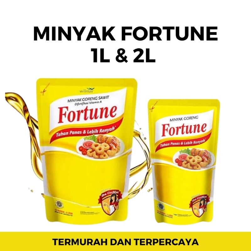 

Minyak Goreng Fortune 2 Liter / 1 Liter - minyak goreng refill