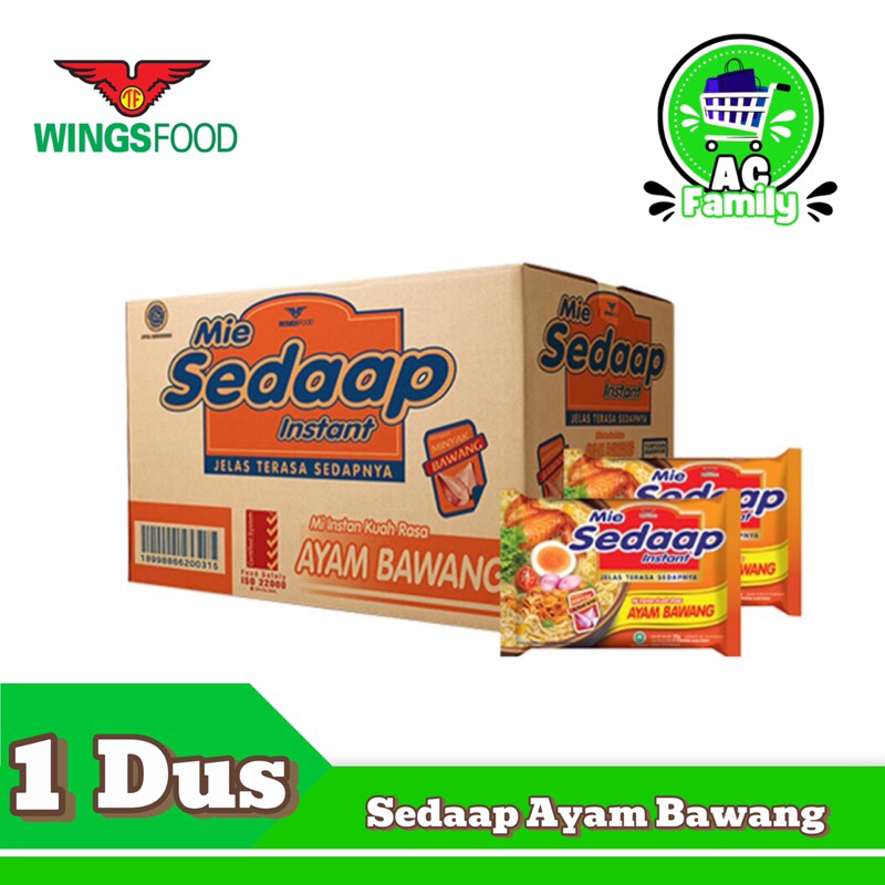

Mie Sedaap Ayam Bawang 70gr x 40 pcs