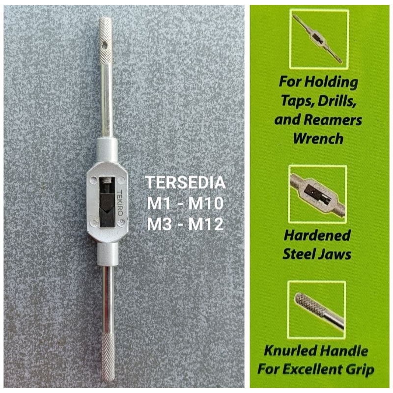 TEKIRO Handle Tap Gagang Stand Alat Pemutar Tap Manual Untuk Tap Ulir Tap Balik
