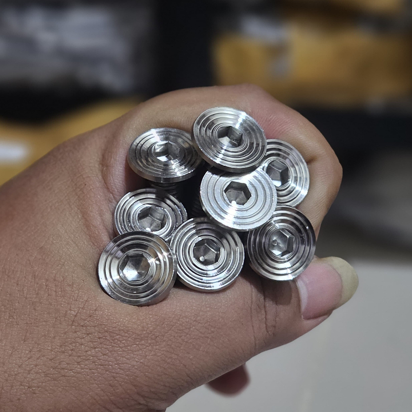 baut stainless slim m10 baut 14 panjang 4 cm SS 304 (drat kasar) harga 1baut