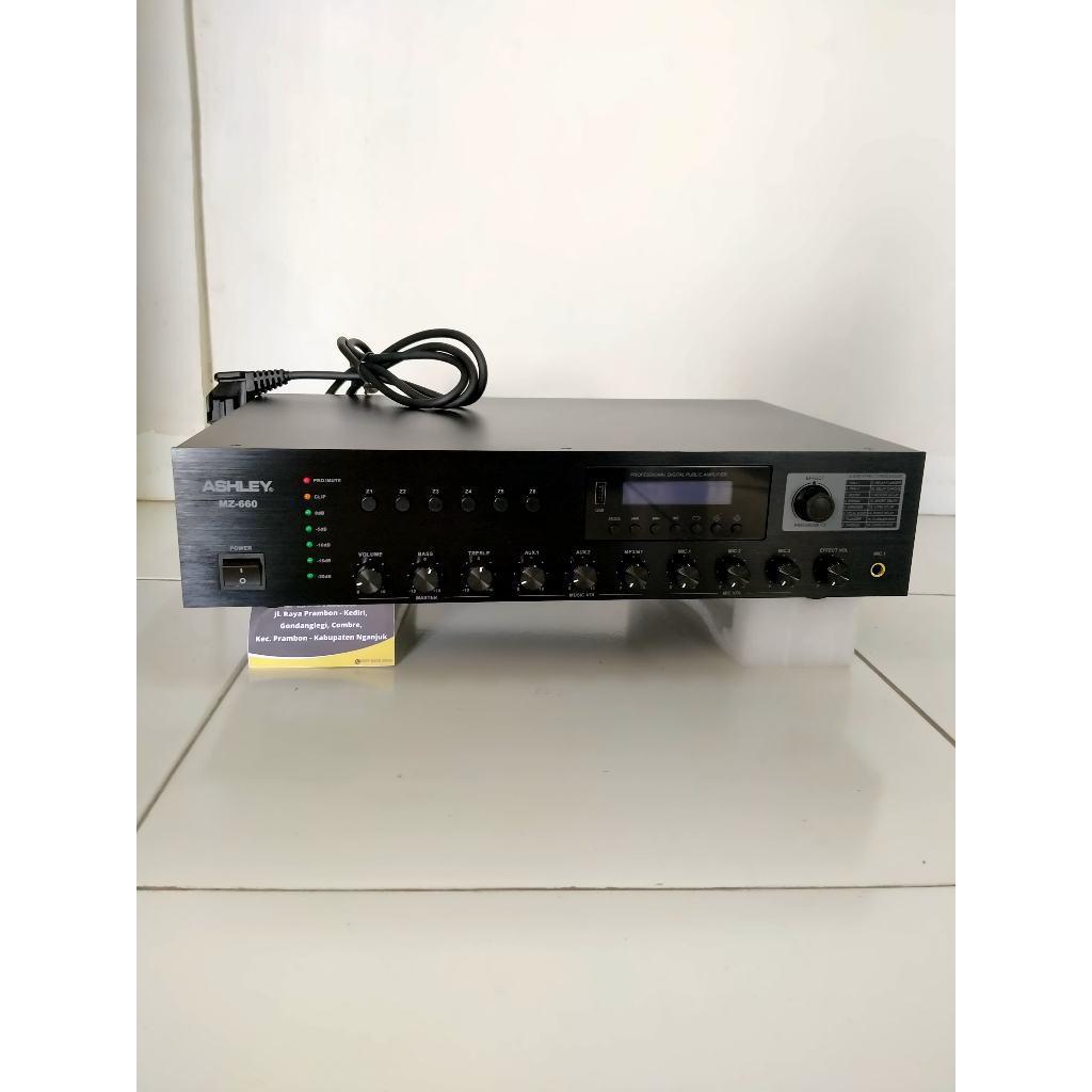 AMPLI MIXER ASHLEY MZ660 / MZ 660 / MZ-660