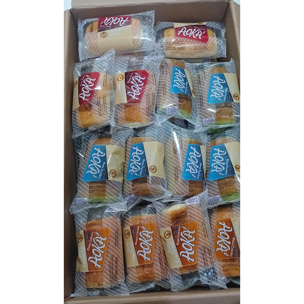 

RB Roti AOKA Gulung DUS dan MIX isi 60 pcs