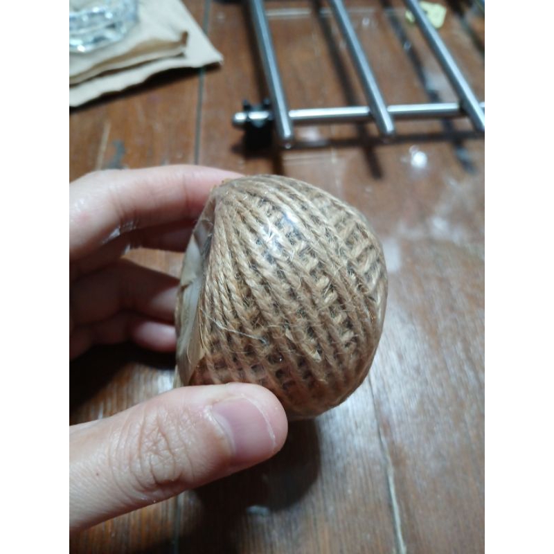 

Tali goni tali karung DIY jute string hemp rope 1 rol