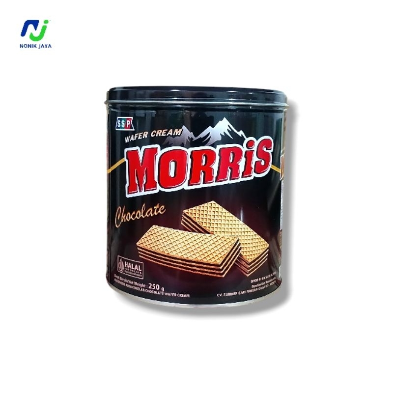 

MORRIS WAFER Cokelat Kaleng 250g(WAFER RENYAH DAN LEMBUT)