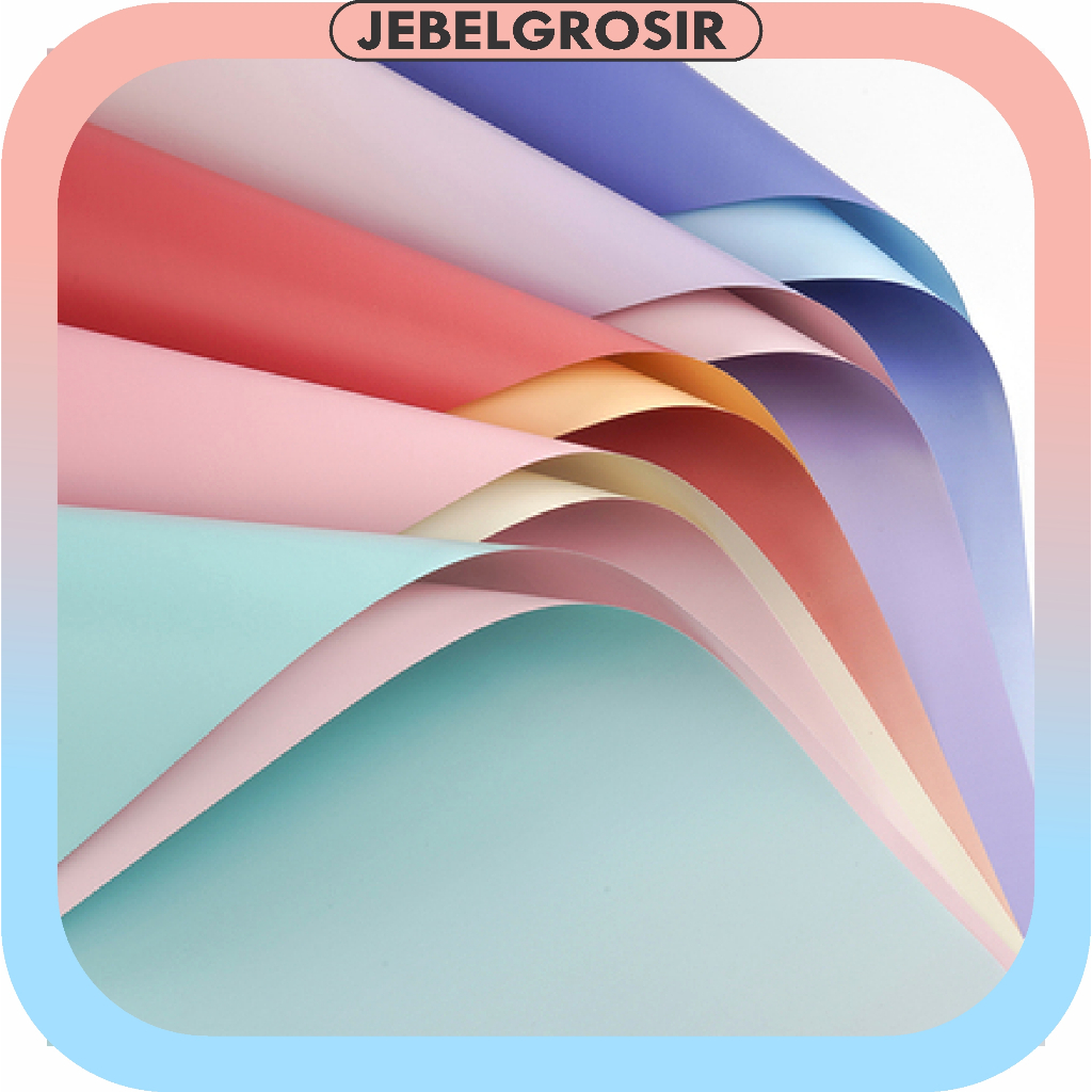 

Flower Wrapping Rainbow Gradient Waterproof Cellophane Kertas Buket Pembungkus Bunga Ecer KB6174