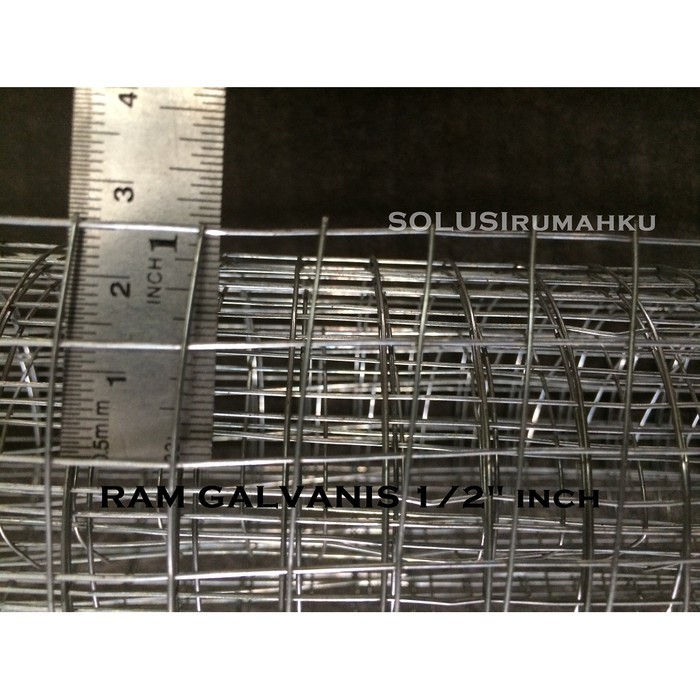[ INSTANT ] 1 ROLL RAM KAWAT LOKET GALVANIS 1/2" SILVER KOTAK 1 CM AYAK PASIR