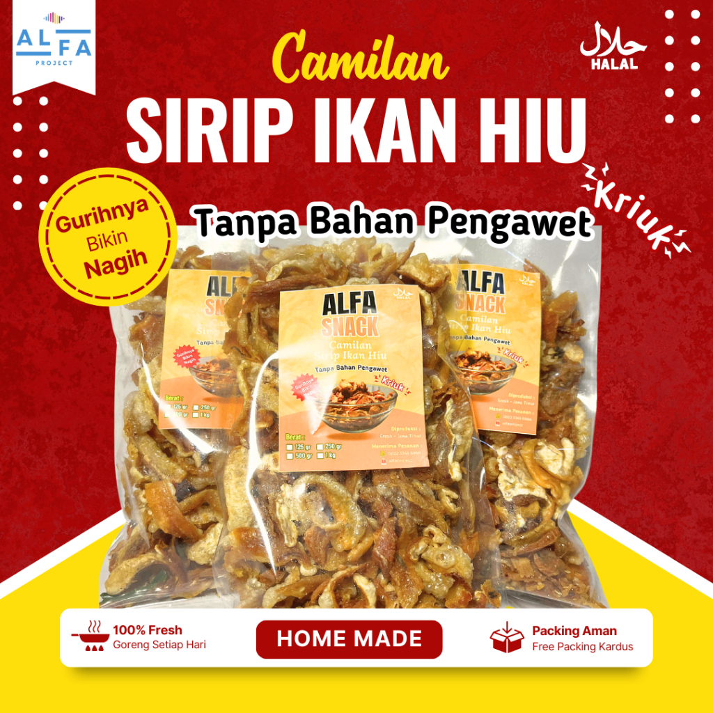 

Camilan Sirip Ikan Hiu Home Made halal renyah viral Camilan lebaran toples makanan ringan camilan renyah gurih umkm free ongkir packing kardus hisit hiu camilan krupuk kerupuk rambak keripik kripik tripang ceker usus ayam enak lezat gurih