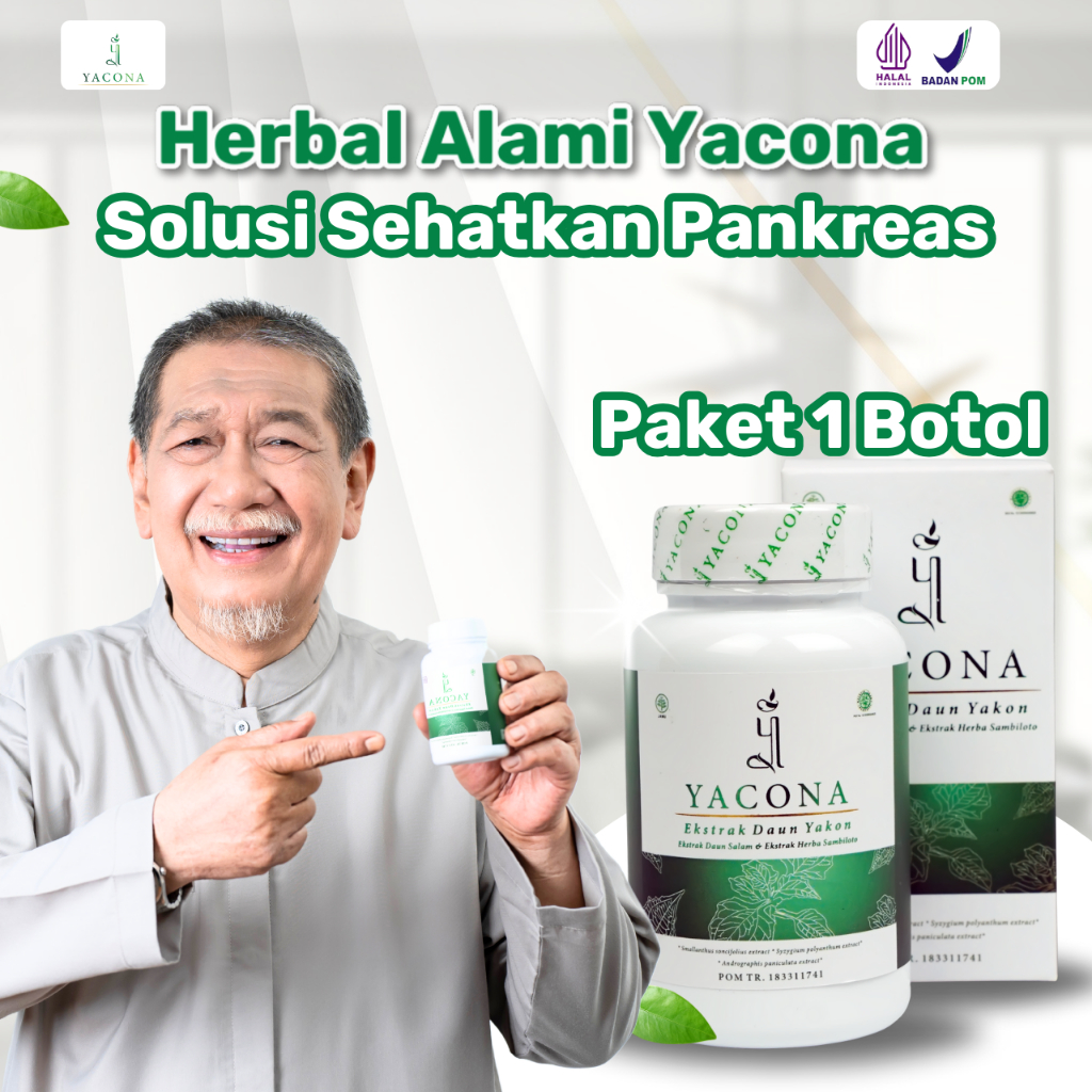 Yacona Herbal Diabetes Terapi Pankreas Paket 1 Botol