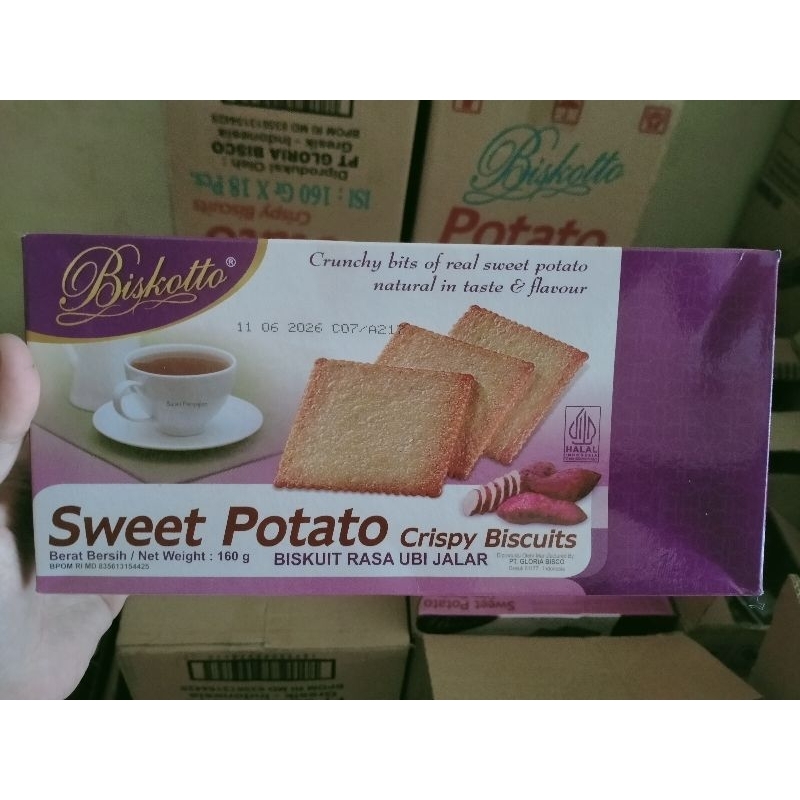 

BISKITOP SWEET POTATO / POTATO CRISPY 160 GR