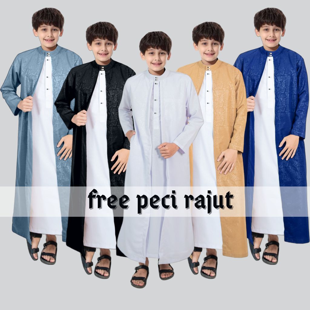 Gamis Anak Laki Laki Jubah Anak Laki Laki ORIGINAL Jubah saudi anak laki lengan panjang gamis anak l