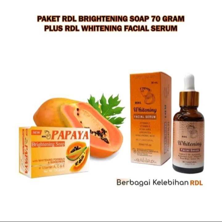 PAKET RDL 2IN1 SABUN PAPAYA RDL DAN SERUM RDL