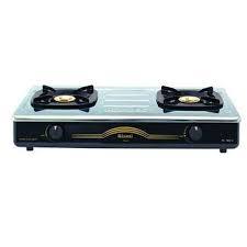 Kompor Gas Rinnai RI-602E 2 tungku stainless hitam / putih