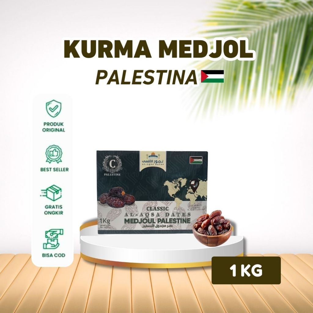 

Kurma Medjoul Al Aqsa Dates Large Premium 1kg |Mejool Palestina | Palestin Medjol | Murah Berkualitas 1 kg