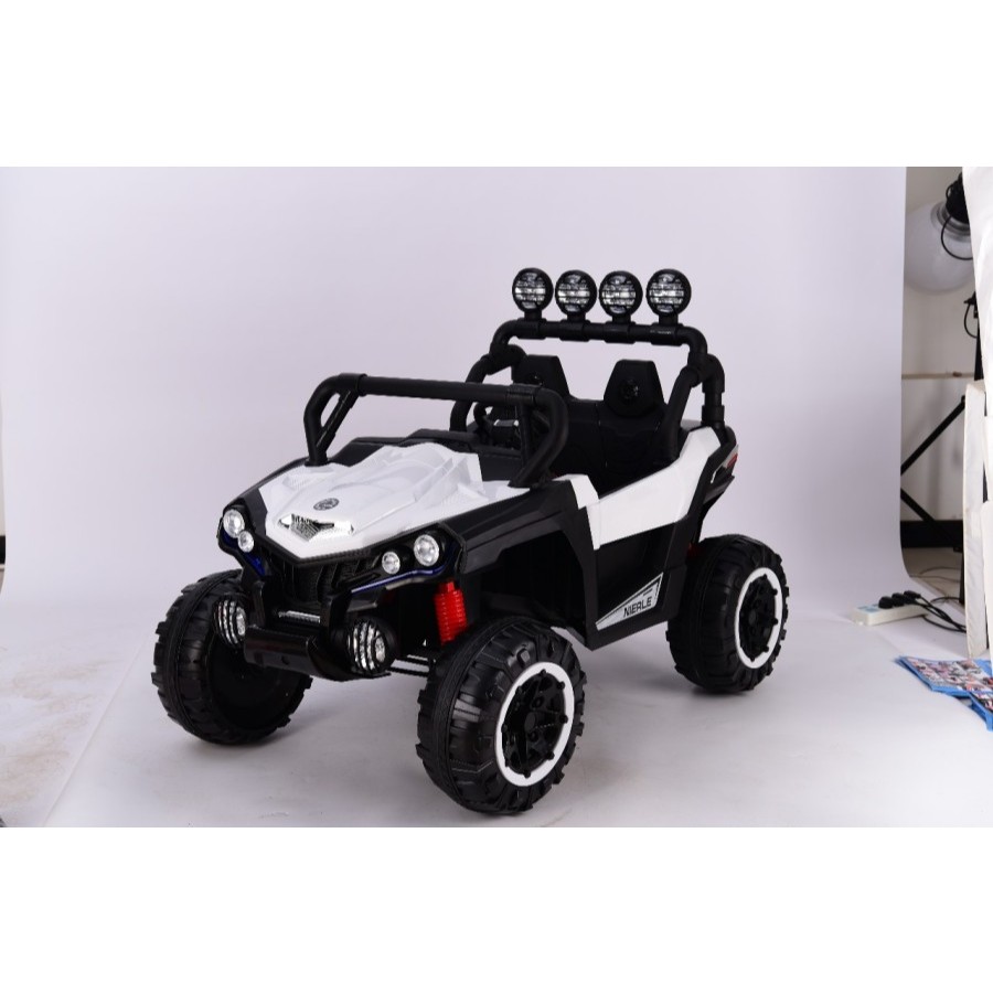 Mainan Mobil Aki Mobil Remote Control Yukita 903 Simpson Ban Karet - Merah - Putih