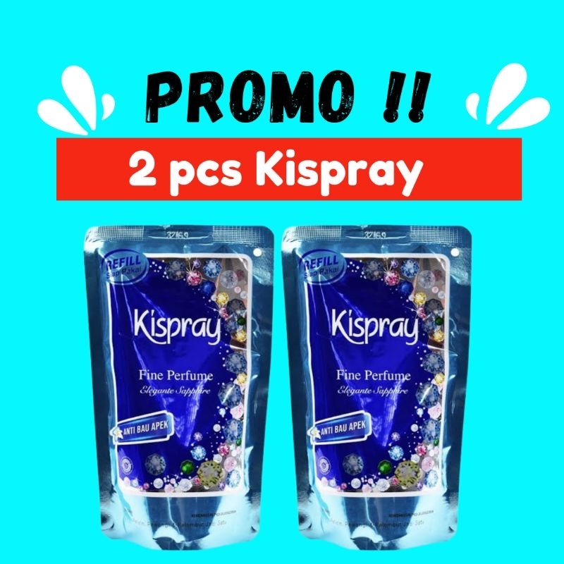 Kispray Blue Sapphire Kispray Pouch Refill Sapphire 200 ml Kispray Refill Pouch Sapphire Paket Murah