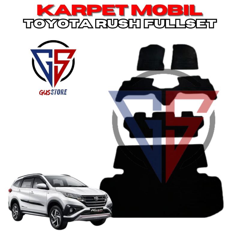 karpet mobil Toyota Rush fullset  matras mobil alas kaki toyota rush