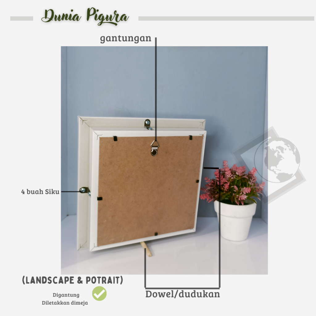 FNy Bingkai Mahar 3D 25x25 30x30cm / Scrapbook Gift Ultah