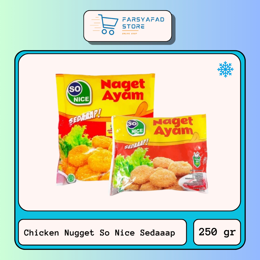 

Nugget Ayam / Chicken Nugget So Nice Sedaaap Ukuran 250 gr - Frozen Food