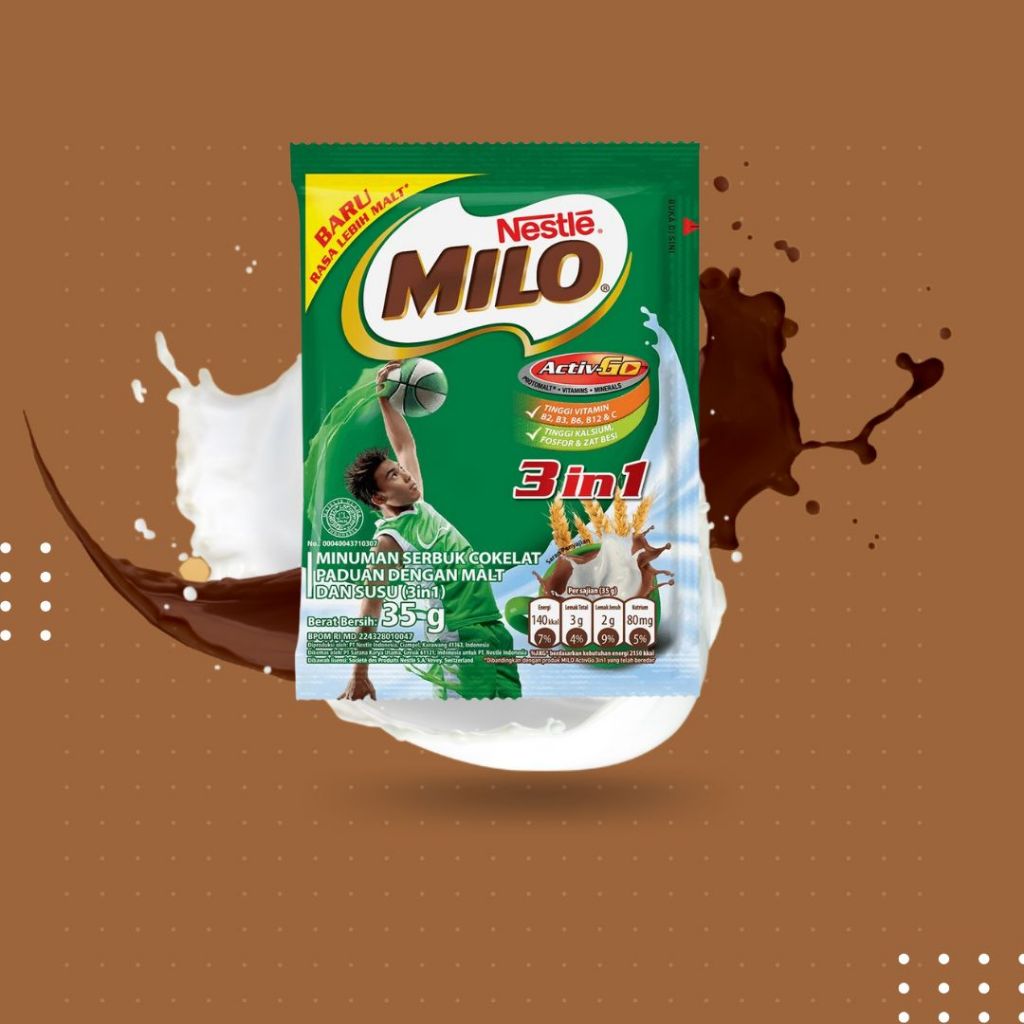 

Milo Sac 35gr 3in1 10pcs / susu bubuk