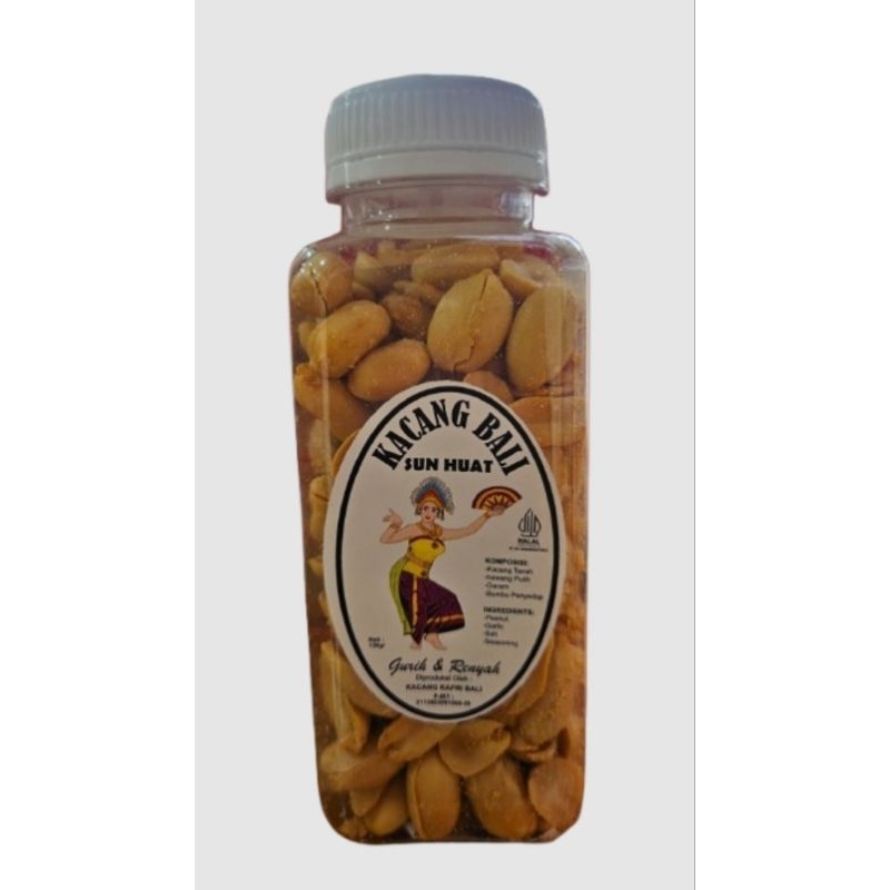 

Kacang Bali Kacang Kapri Bali Asli Bali Kemasan Botol 150 gram PIRT Halal Merk Sun Huat