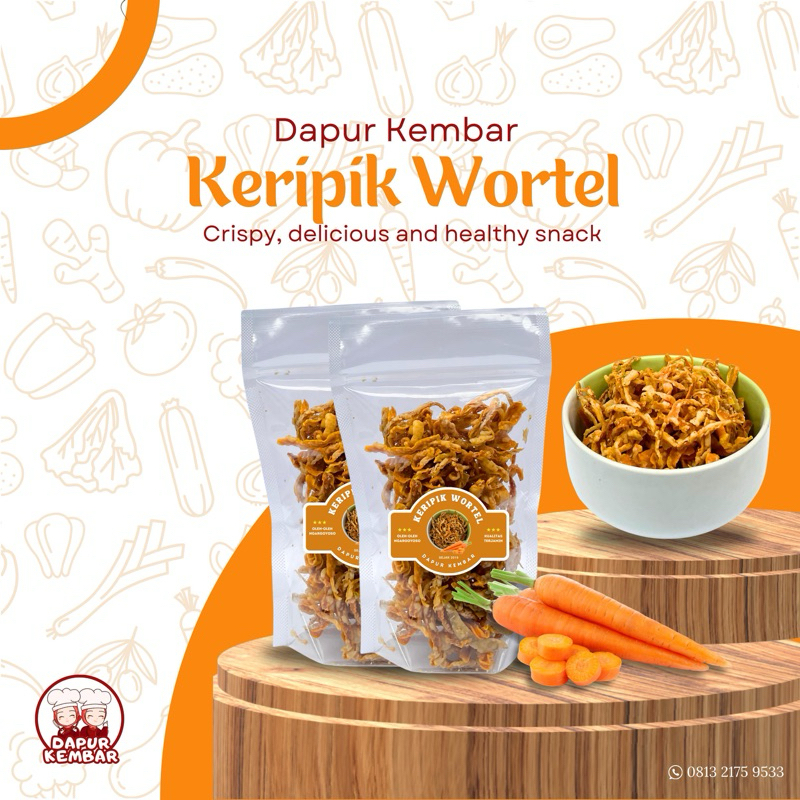 

Kripik Wortel Sehat | Camilan Sehat | Kripik Sayur 100gr