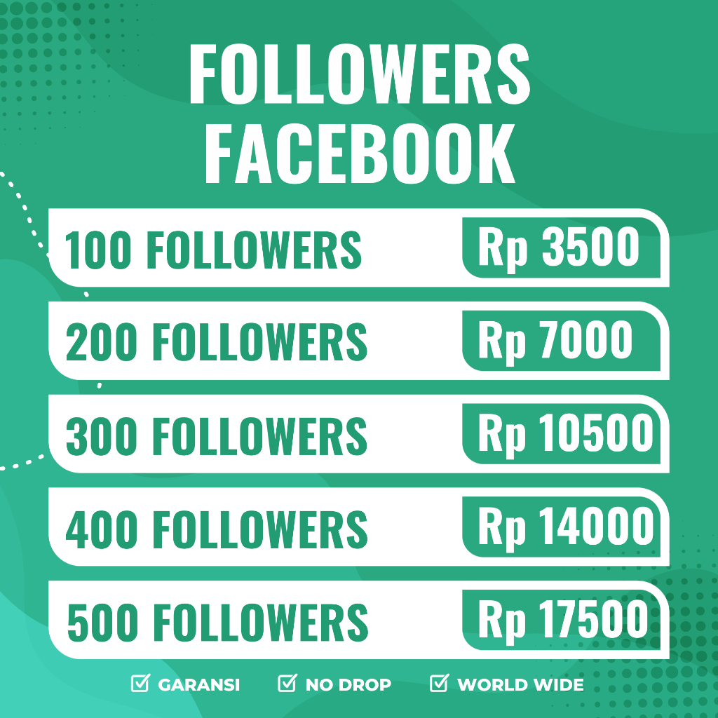 Facebook Followers Permanen Murah Super Cepat Followers Facebook Pro High Quality