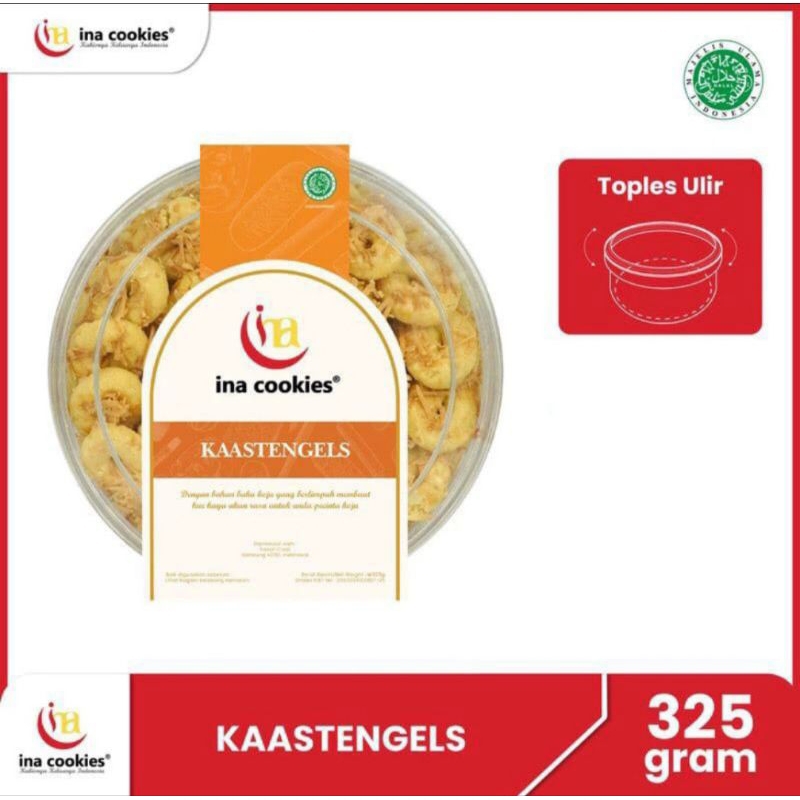 

Inacookies Kastengel keju toples reguler