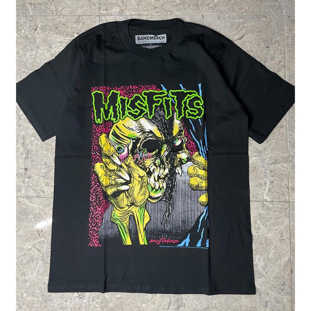 T-SHIRT - MISFITS - PUSHEAD BLACK