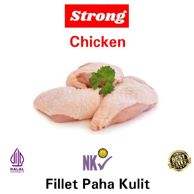 

[TERMURAH] Boneless Fillet Paha Ayam Dengan Kulit 1Kg