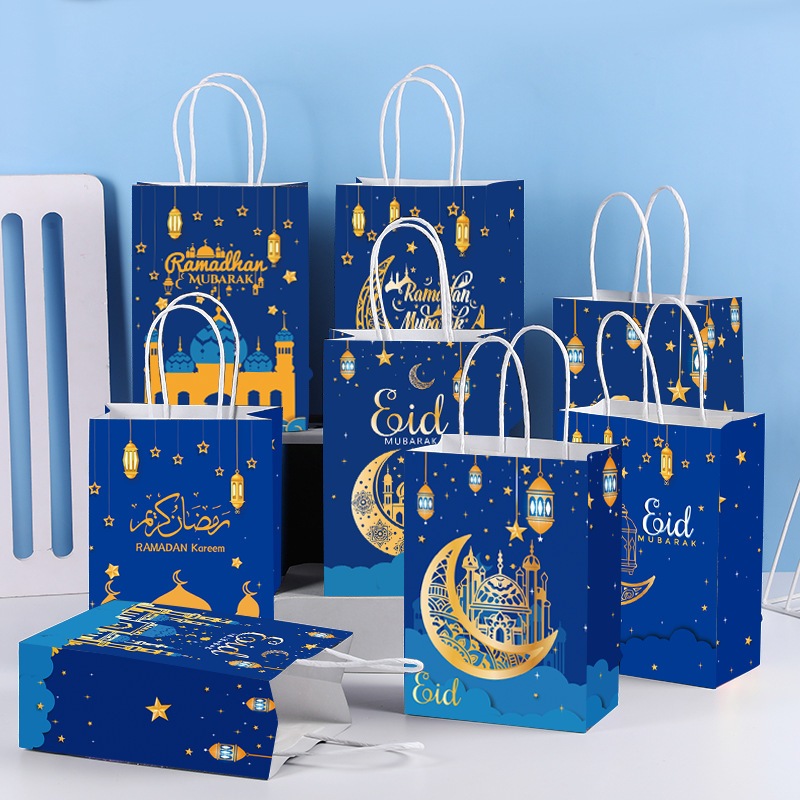 

TAS PAPER BAG / GoodieBag Gift Box Hampers / Tas Hadiah Souvenir Motif Lucu Spesial Lebaran