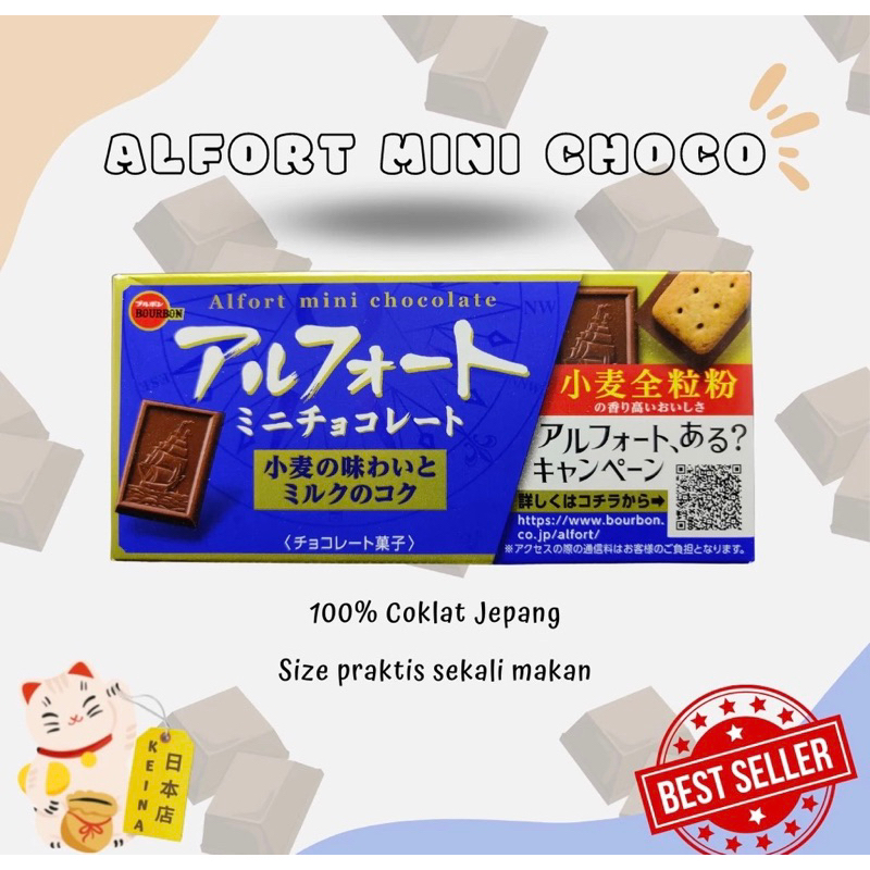 

Bourbon Alfort Mini Chocolate Jepang Coklat Biskuit Jepang Bourbon Coklat Valentine