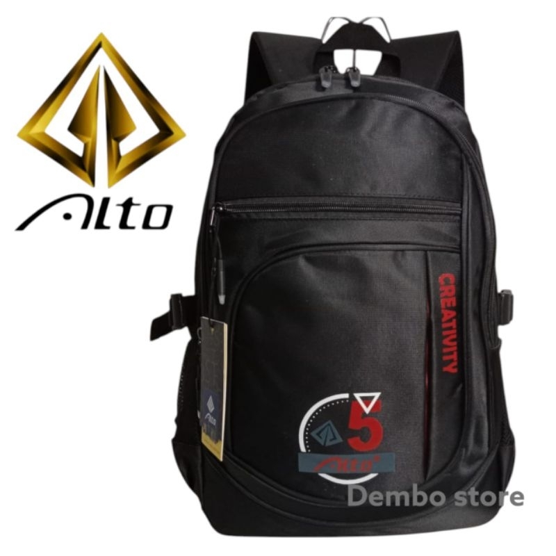 Tas Ransel Alto Original Backpack Sekolah anak laki laki SD SMP SMA alto