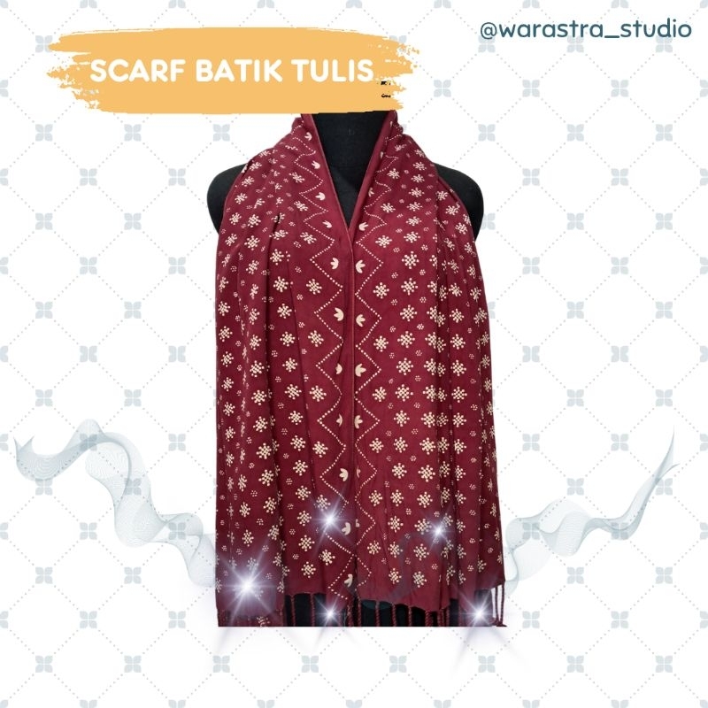 Syal / Scarf Batik Tulis Nitik