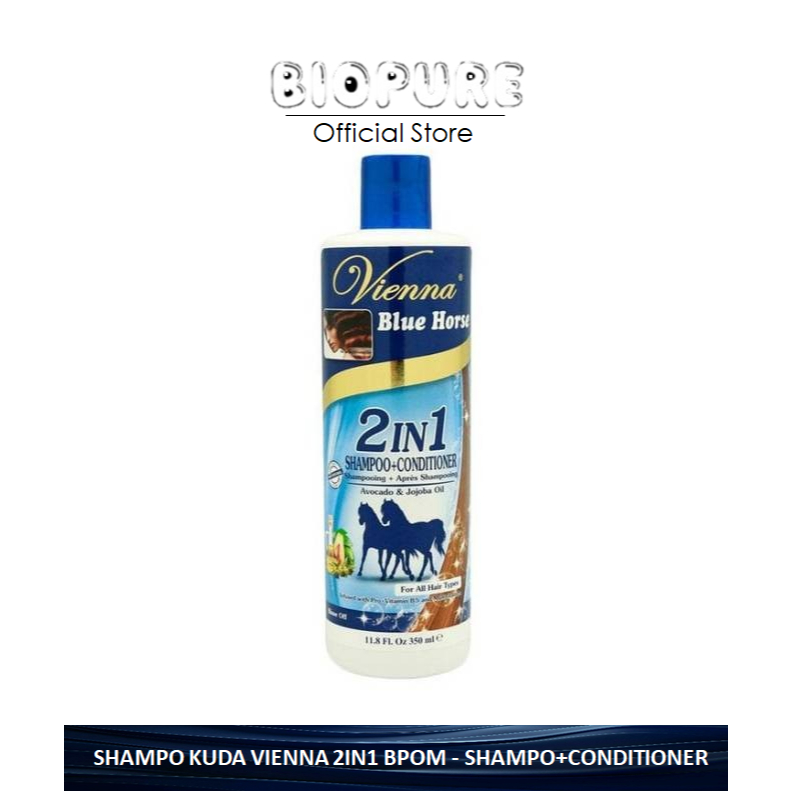 BIOPURE - SHAMPO KUDA VIENNA 2IN1 BPOM - SHAMPO+CONDITIONER VIENNA 2IN1