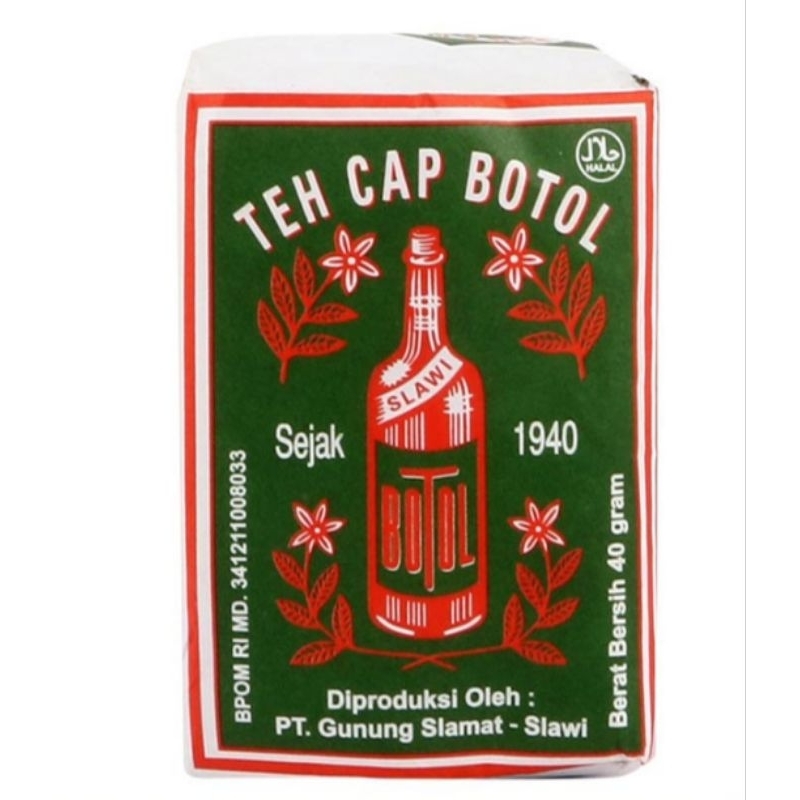 

Teh Cap Botol Tubruk Hijau 40 gram