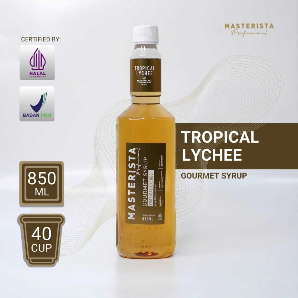 

Masterista Syrup Tropical Lychee Gourmet Syrup 850 ML