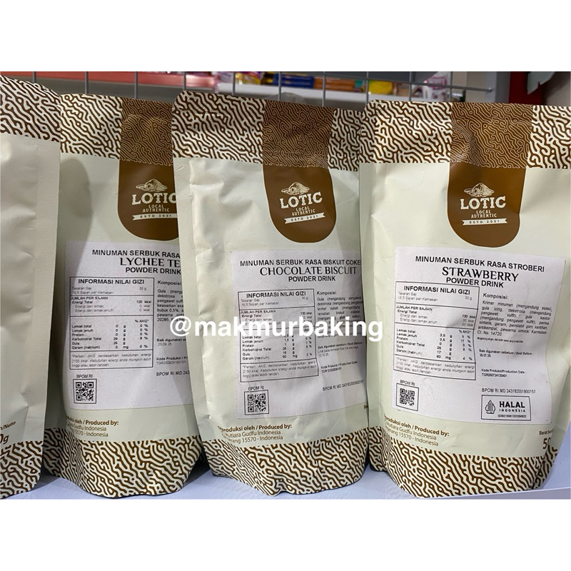 

LOTIC Minuman Serbuk Aneka Rasa 500gr