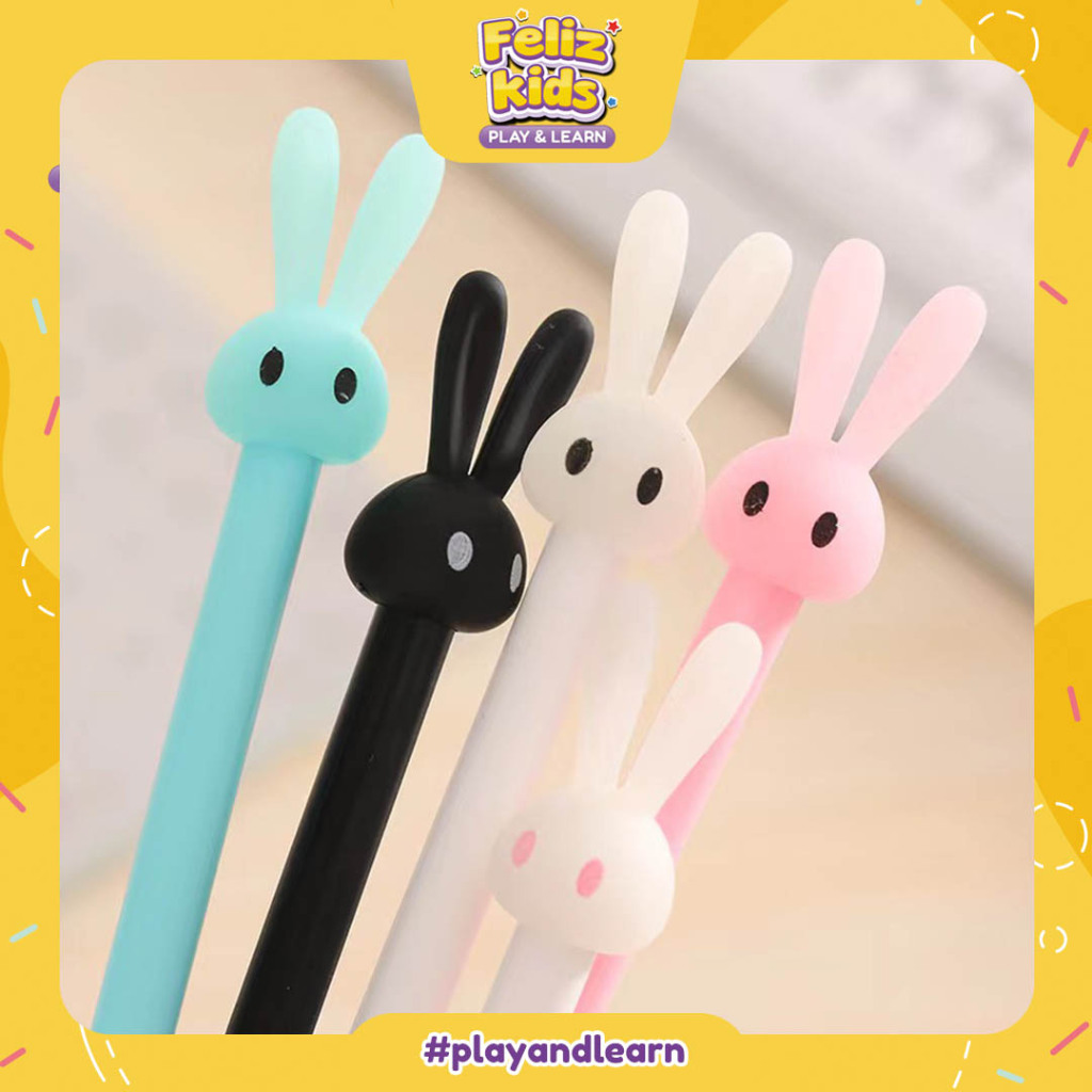 

[FELIZKIDS] [ATK40] Pulpen Kelinci Rabbit Head 0.5mm Tinta Hitam