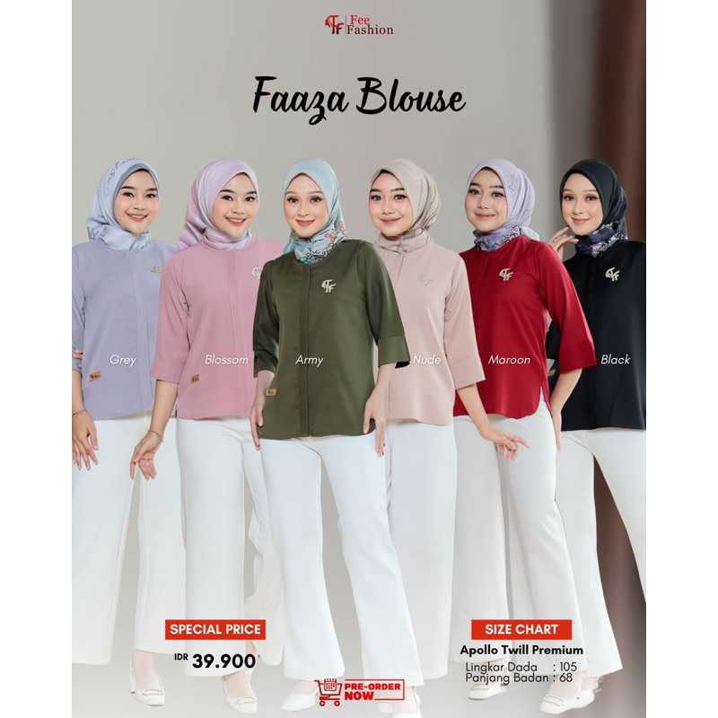 Fee Fashion - Kemeja Wanita / Blouse / Faaza Blouse Fee Fashion