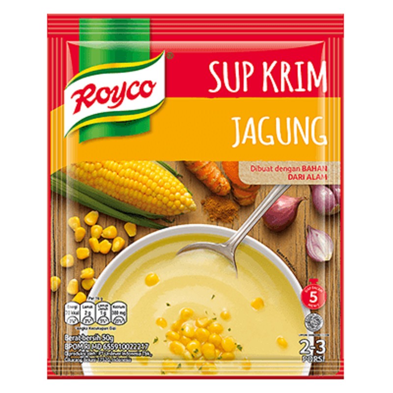 

sup krim jagung royco 50