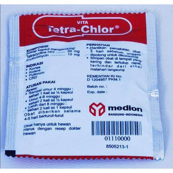 VITA TETRA CHLOR OBAT ANTIBIOTIK AYAM BURUNG DAN UNGGAS