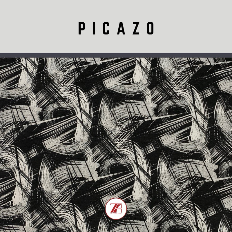 Picazo - Kain chenille motif abstrak (kain pelapis interior/kursi/sofa/backdrop/bantal)