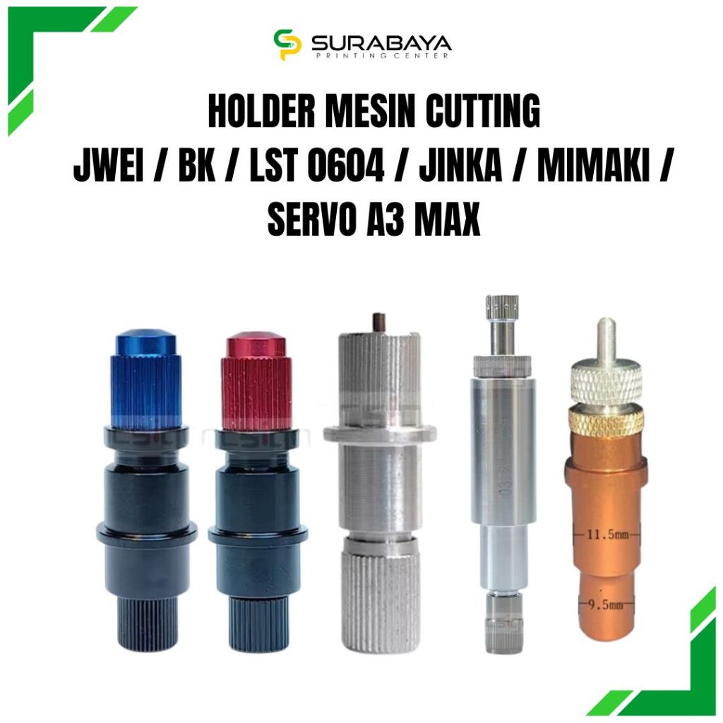 

HOLDER CUTTING MESIN JWEI / BK / LST 0604 / JINKA/ MIMAKI / SERVO A3 MAX / GRAPTHEC CB15U