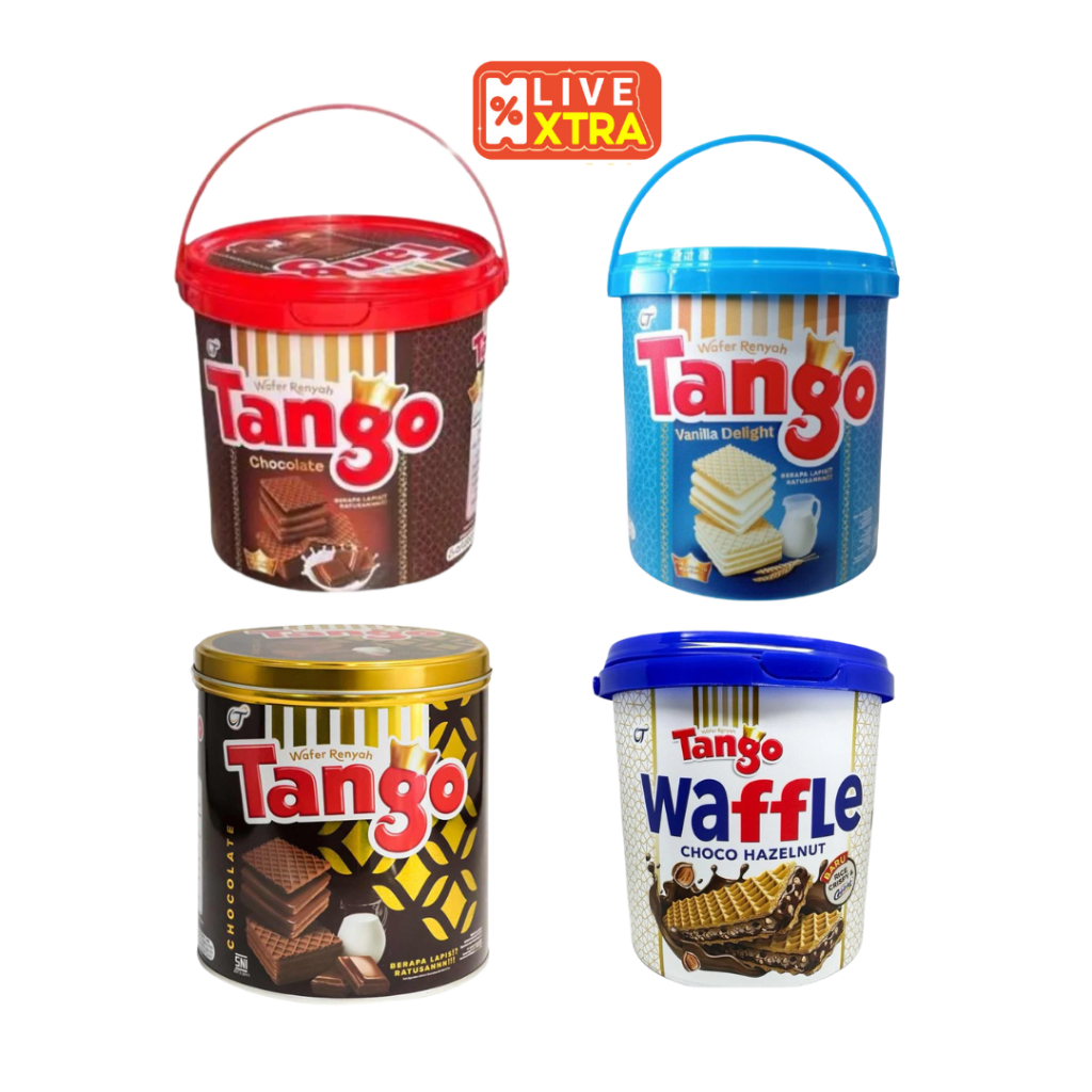 

[Termurah] TANGO WAFER SNACK JAR TIMBA KALENG COKELAT WAFFLE 240GR