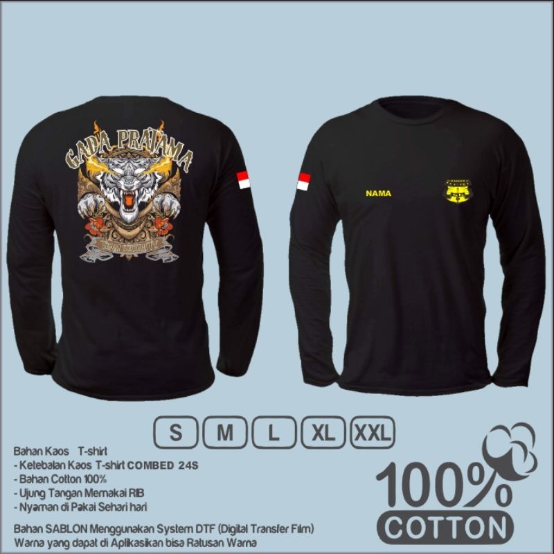 kaos gada Pratama lengan panjang terbaru/security