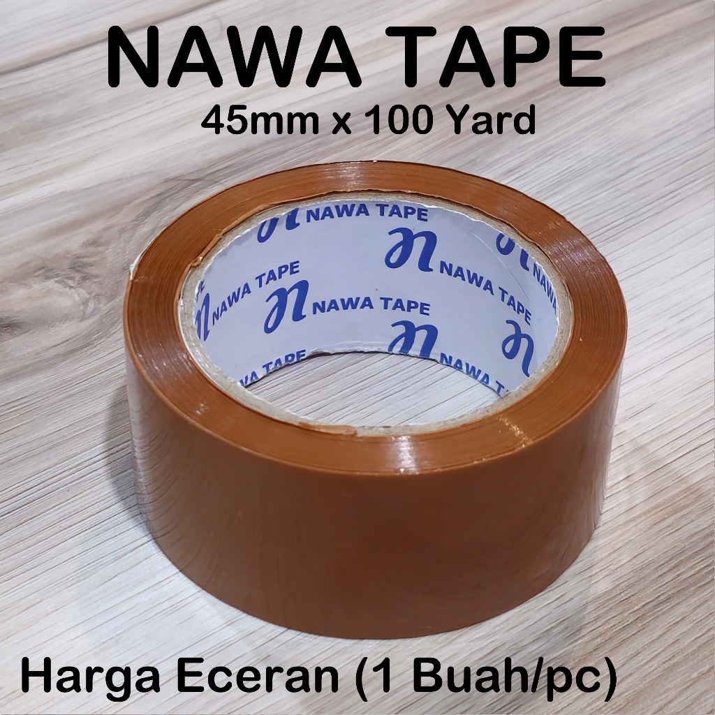 

LAKBAN COKLAT MERK NAWA TAPE 45 X 100 YARD - ISOLASI PACKING SELOTIP