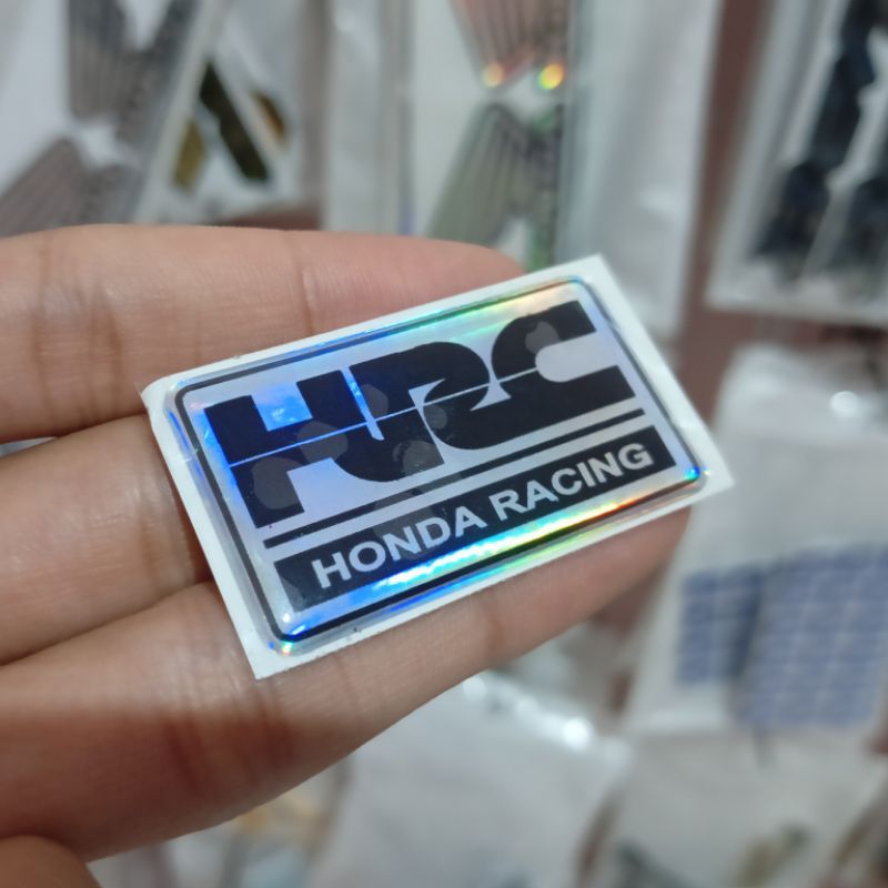 Emblem tutup sensor Honda Vario HRC timbul lentur anti patah
