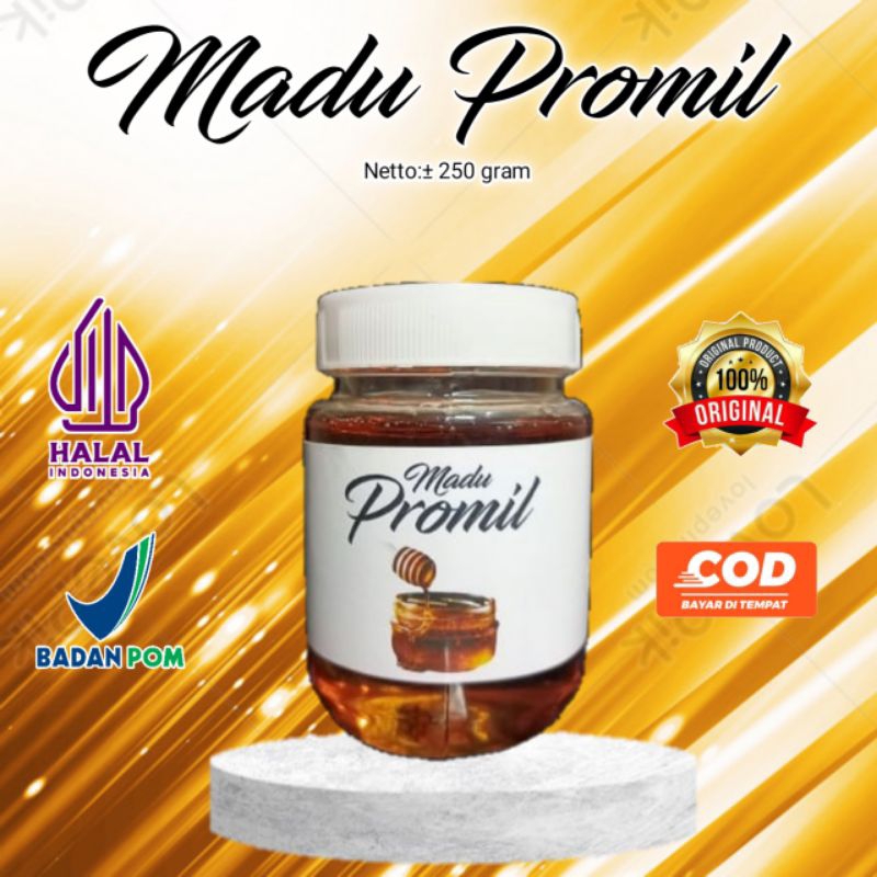 

PROMO EKSTRA (READY STOCK) MADU PROMIL isi ±250g/MADU SERBAGUNA/MENYUBURKAN KANDUNGAN//MENINGKATKAN DAYA TAHAN TUBUH//MEMPELANCAR DATANG BULAN