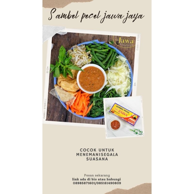 

Sambal Pecel Jawa Jaya 250gr/Sedang/Pedas