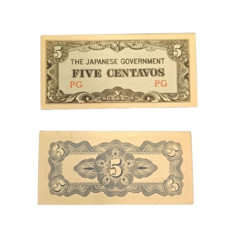 [Koleksi] Negara Philipina Filipina Japanese Goverment 5 Centavos Tahun 1942 Kondisi AUNC -XF MULUS 